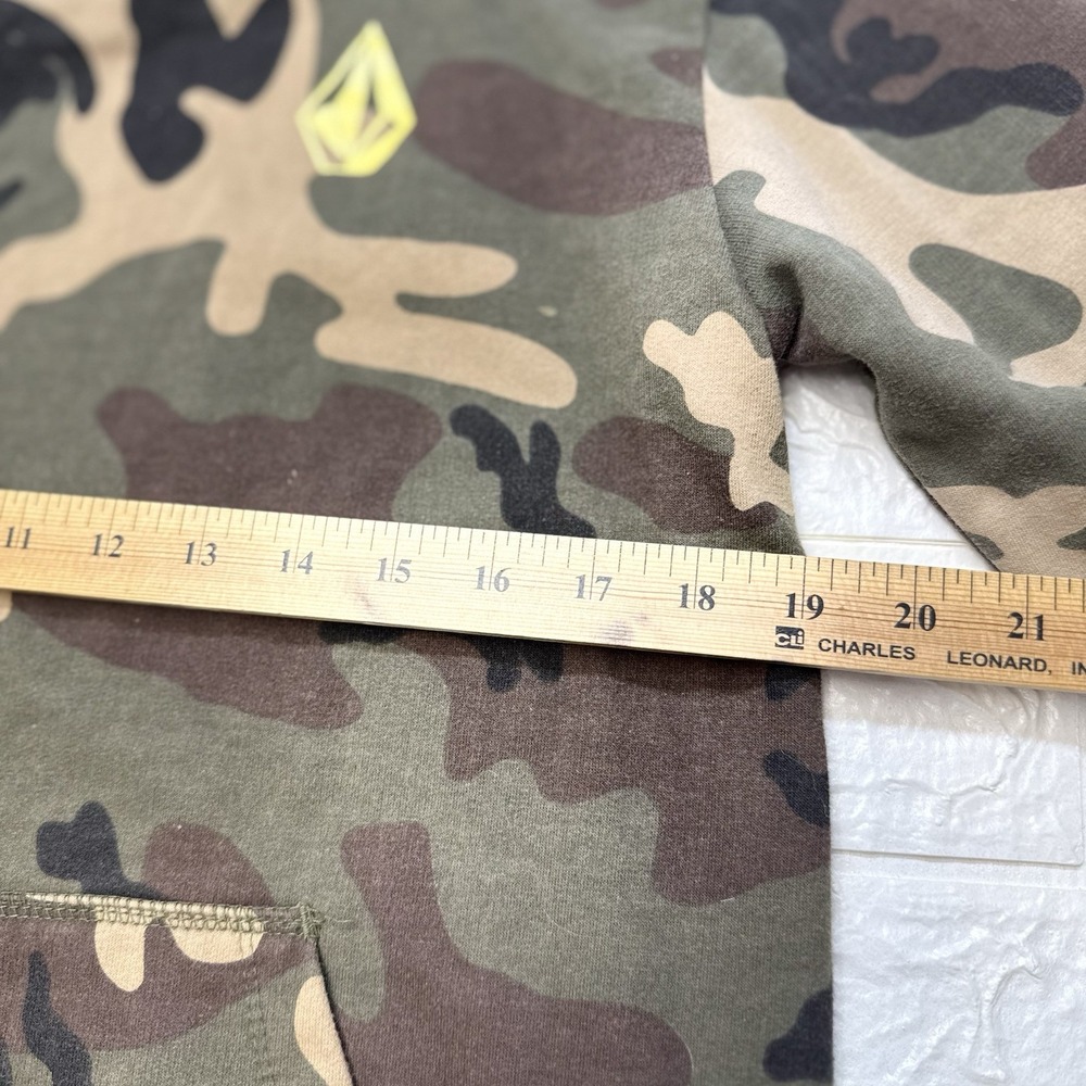 Volcom Vamo Hoodie Sweatshirt Camouflage Men Small Pullover Fleece Skate - Picture 5 of 7